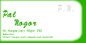 pal mogor business card
